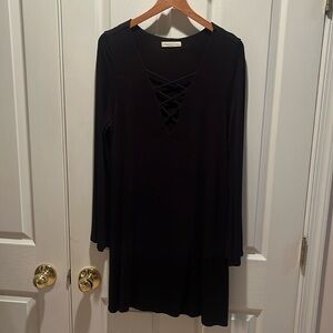 Black long sleeve dress